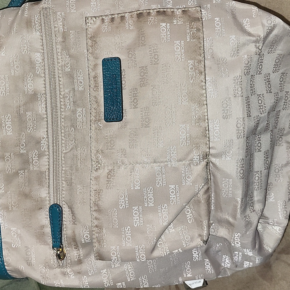 Michael Kors Leather Bag with Gold Accents - Picture 14 of 16